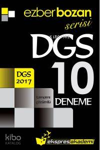 Ezberbozan Serisi DGS Tamamı Çözümlü 10 Deneme 2017