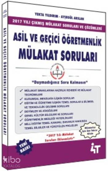 Asil ve Geçici Öğretmenlik Mülakat Soruları