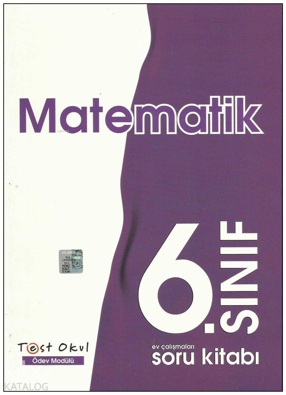  6Sinif Test Okul Matematik Soru Kitabi | 6Sinif Test Okul Matematik Soru Kitabi | Karışık Eksikler | 9786059628792 