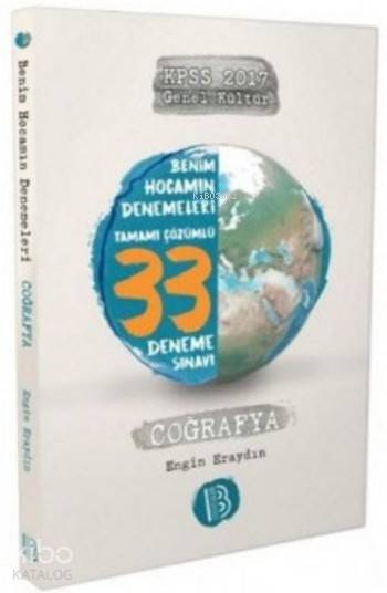 KPSS Genel Kültür Coğrafya 33 Tamamı Çözümlü Deneme Sınavı 2017