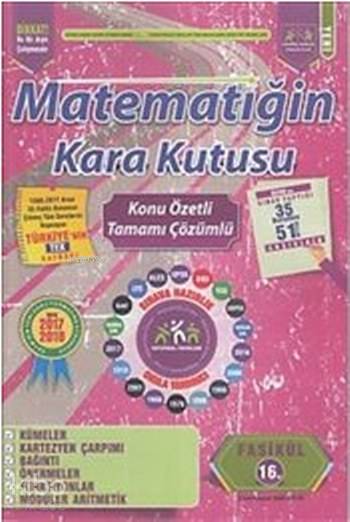Matematiğin Kara Kutusu Konu Özetli Tamamı Çözümlü; 16. Fasikül