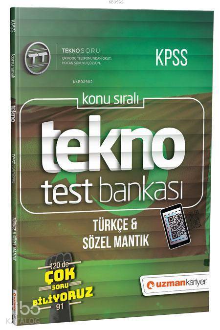 2019 KPSS Konu Sıralı Tekno Test Bankası - Türkçe ve Sözel Mantık