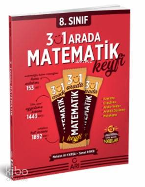 Arı Yayınları 8. Sınıf LGS 3'ü 1 Arada Matematik Keyfi Denemoji Deneme 2 Hediyeli Arı 