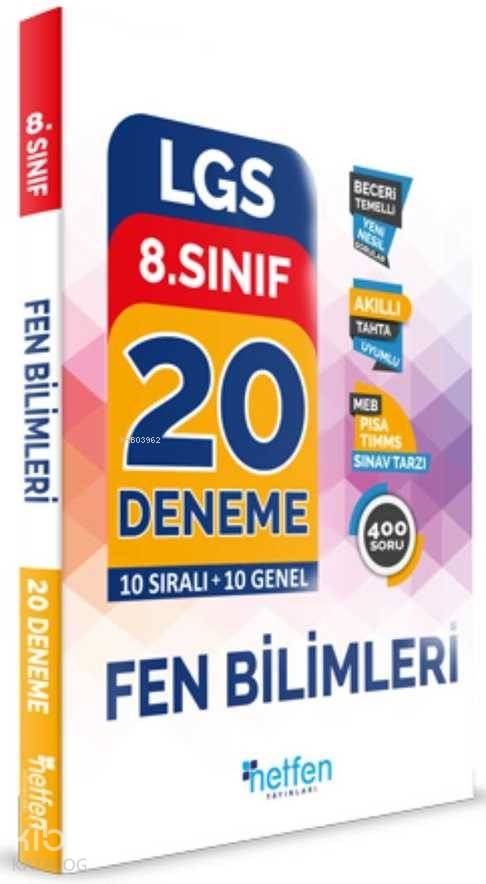 Netfen Yayınları 8. Sınıf LGS Fen Bilimleri 20 Deneme Netfen 
