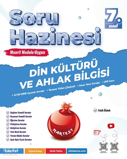 Nartest 7. Sınıf Din Kültürü ve Ahlak Bilgisi Soru Hazinesi