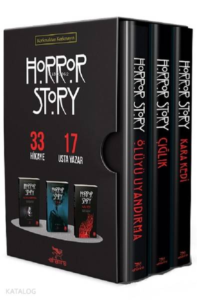  Horror Story Özel Kutu Set (3 Kitap) Ölüyü Uyandırma Çığlık Kara Kedi | Horror Story Özel Kutu Set (3 Kitap) Ölüyü Uyandırma Çığlık Kara Kedi | Kolektif | Kenan Özcan | Elhamra | 9786059820370 