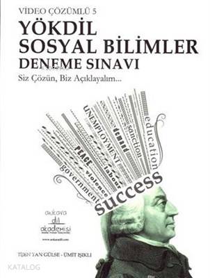  Video Çözümlü 5 YÖKDİL Sosyal Bilimler Deneme Sınavı | Tijen Tan GülseÜmit Işıklı | Ankara Dil Akademisi | 9786056619090 | 