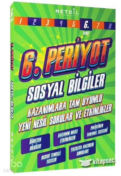  6 Sınıf Sosyal Bilgiler Periyot | 6 Sınıf Sosyal Bilgiler Periyot | Netbil Yayıncılık | 9786257857253 