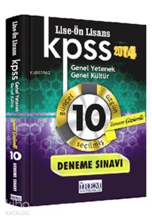 Kpss Lise Önlisans Çözümlü 10 Fasikül Deneme Sınavı 2014