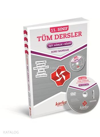 11. Sınıf Tüm Dersler Eşit Ağırlık - Sözel Soru Bankası; Çözüm Dvd'li