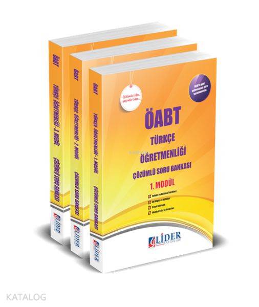2018 ÖABT Türkçe Öğretmenliği Çözümlü Soru Bankası Modüler Set (3 Kitap)