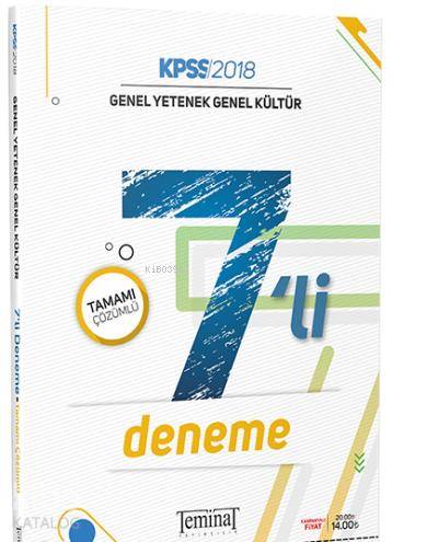 KPSS Genel Yetenek Genel Kültür Tamamı Çözümlü 7li Deneme