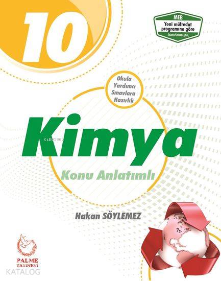  Palme Yayınları 10 Sınıf Kimya Konu Anlatımlı Palme | Hakan Söylemez | Palme Yayınevi | 9786052820254 | 