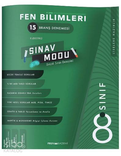 Pruva 8.Sınıf Fen Bilgisi Branş Denemesi