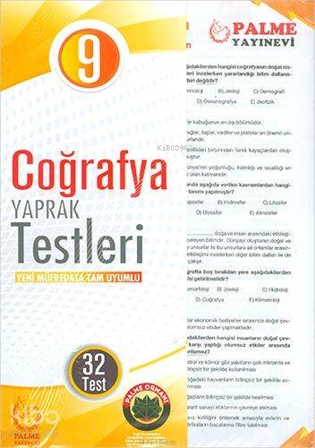  9Sinif Palme Coğrafya Yaprak Test | Karışık Eksikler | 9786053558583 | 