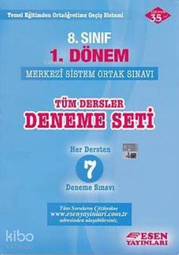 8. Sınıf 1. Dönem Tüm Dersler Deneme Seti
