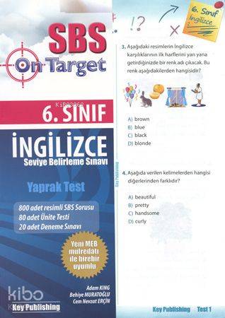 SBS 6. Sınıf İngilizce Yaprak Test