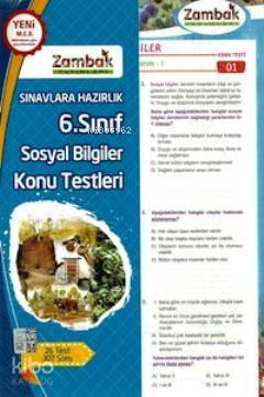 6. Sınıf Sosyal Bilgiler Konu Testleri