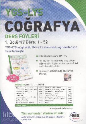 YGS LYS Coğrafya; Ders Föyleri 1.Bölüm Ders: 1 - 52