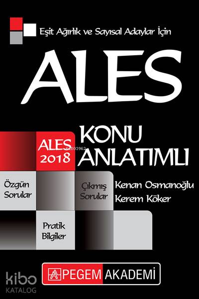 2018 ALES Eşit Ağırlık ve Sayısal Adaylar için Konu Anlatımlı