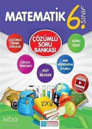6. Sınıf Matematik Video Çözümlü Soru Bankası Evrensel İletişim Yayınları