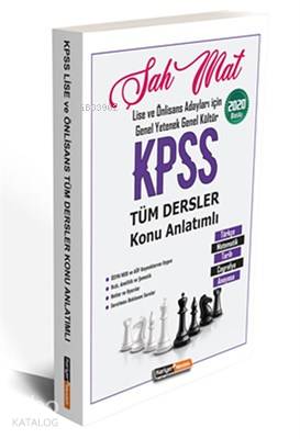 2020 KPSS Lise Ön Lisans Şah Mat Genel Yetenek Genel Kültür Tüm Dersler Konu Anlatımlı