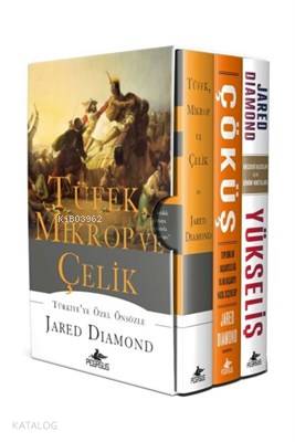  Jared Diamond Seti Tüfek Mikrop ve Çelik Üçlemesi (3 Kitap Takım) | Jared Diamond | Barış Baysal | Ülker İnce | Pegasus Yayıncılık | 9786052997659 | 