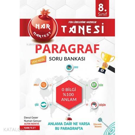 Nartest Yayınları 8. Sınıf LGS Paragraf Nar Tanesi Soru Bankası Nartest 