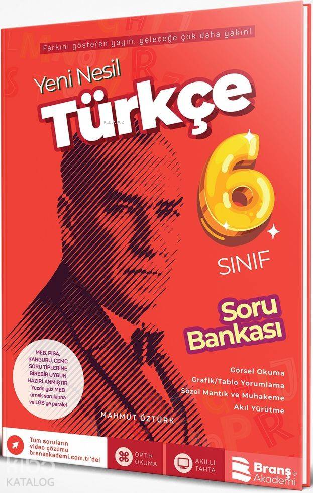 Branş Akademi Yayınları 6. Sınıf Türkçe Yeni Nesil Soru Bankası Branş Akademi