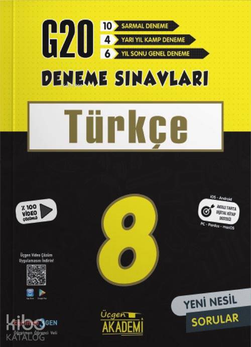  8 Sınıf TÜRKÇE 20 li Deneme Sınavı | 8 Sınıf TÜRKÇE 20 li Deneme Sınavı | Üçgen Akademi (Hazırlık) | 9786257152082 