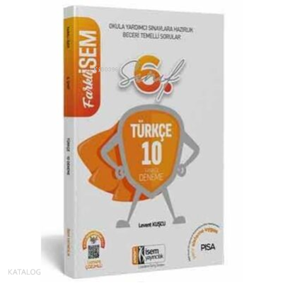 2021 Farklı İsem 6. Sınıf Türkçe 10 Deneme