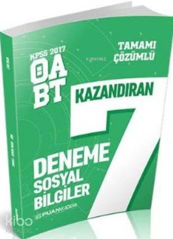 KPSS 2017 ÖABT Sosyal Bilgiler Öğretmenliği Tamamı Çözümlü 7 Deneme