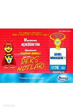 1. Sınıf Genel Muhasebe 1 Kavram Şemalı Ders Notları - Kod 1170