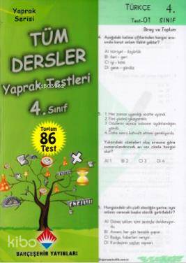 4. Sınıf Tüm Dersler Yaprak Testleri