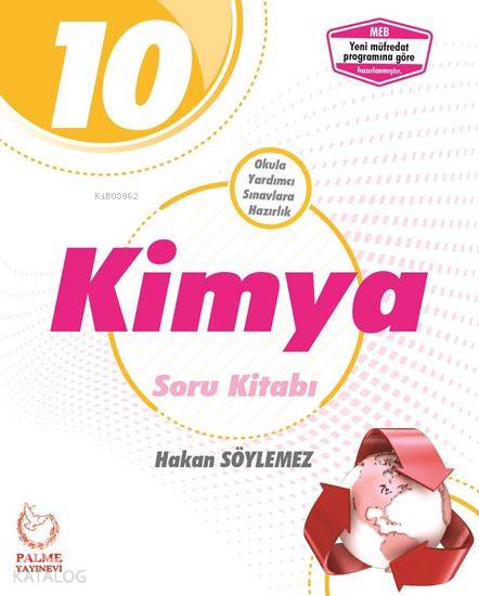  Palme Yayınları 10 Sınıf Kimya Soru Kitabı Palme | Hakan Söylemez | Palme Yayınevi | 9786052820377 | 
