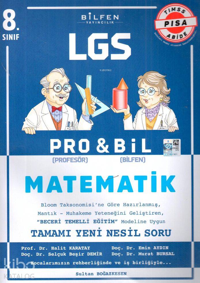Bilfen Yayınları 8. Sınıf LGS Matematik PROBİL Soru Bankası