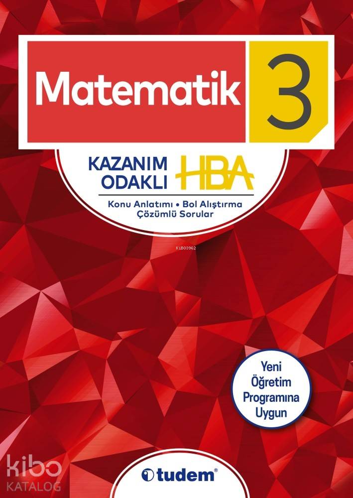 Tudem Yayınları 3. Sınıf Matematik Kazanım Odaklı HBA Tudem 