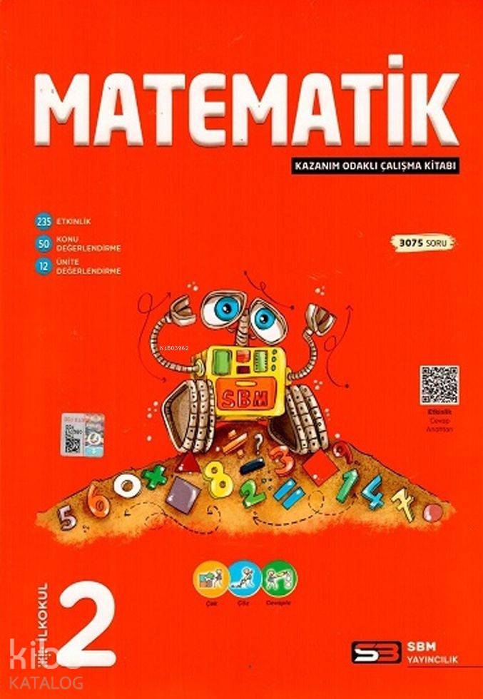 SBM Yayınları 2. Sınıf Matematik Kazanım Odaklı Çalışma Kitabı SBM 