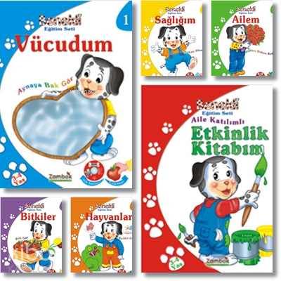 Eğitim Setleri| Benekli Eğitim Seti ( 3 - 4 Yaş ); Vücudum, Sağlığım, Ailem, Bitkiler, Hayvanlar ve Etkinlik Kitabım