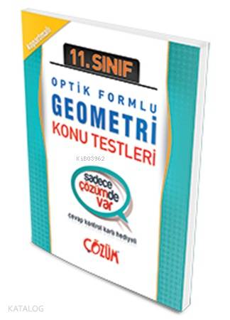 11. Sınıf Geometri Konu Testi; Optik Formlu