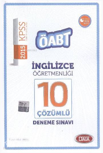 KPSS ÖABT İngilizce Öğretmenliği Çözümlü 10 Deneme Sınavı 2015