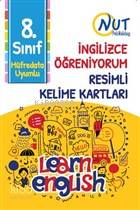  8 Sınıf İngilizce Öğreniyorum Resimli Kelime Kartları | Kolektif | Nut Publishing | 9786057671363 | 