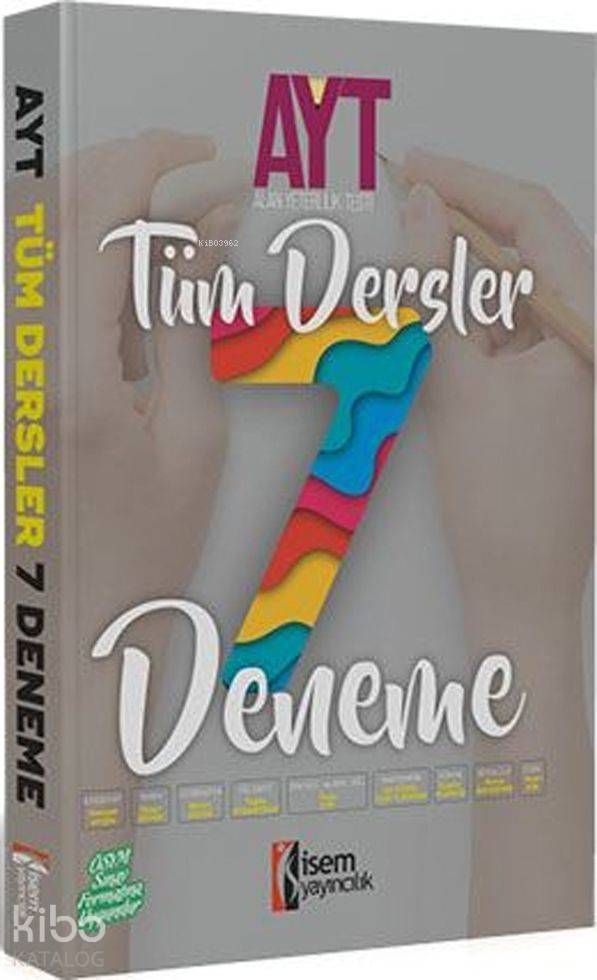 İsem Yayınları AYT Tüm Dersler 7 Deneme İsem 