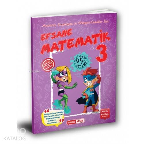 Kırmızı Beyaz Yayınları 3. Sınıf Efsane Matematik Kırmızı Beyaz 