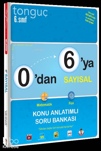 Tonguç Yayınları 6. Sınıf 0 dan 6 ya Sayısal Konu Anlatımlı Soru Bankası Tonguç 