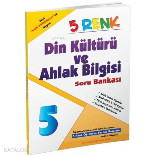 5 Renk Yayınları 5. Sınıf Din Kültürü ve Ahlak Bilgisi Soru Bankası 5 Renk 