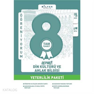 Bilfen Yayıncılık 8. Sınıf Din Kültürü Ve Ahlak Bilgisi Depar Yeterlilik Paketi
