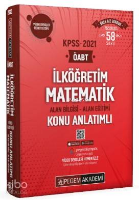2021 KPSS ÖABT İlköğretim Matematik Video Destekli Konu Anlatımlı Modüler Set; Alan Bilgisi- Alan Eğitimi