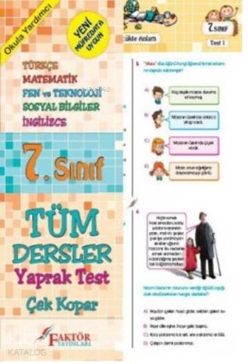 7. Sınıf Tüm Dersler Yaprak Testler