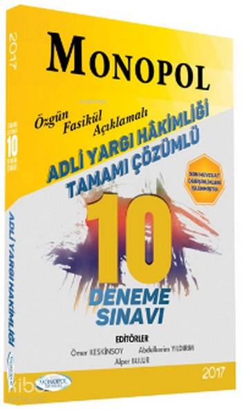 Adli Yargı Hakimliği Tamamı Çözümlü 10 lu Deneme Sınavı